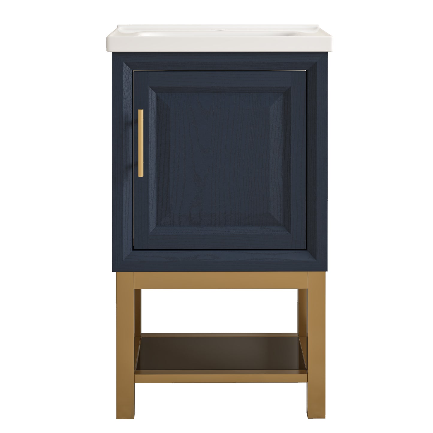 Festivo 20" FBV24210 Freestanding Bathroom Vanity with Ceramic Top-Blue
