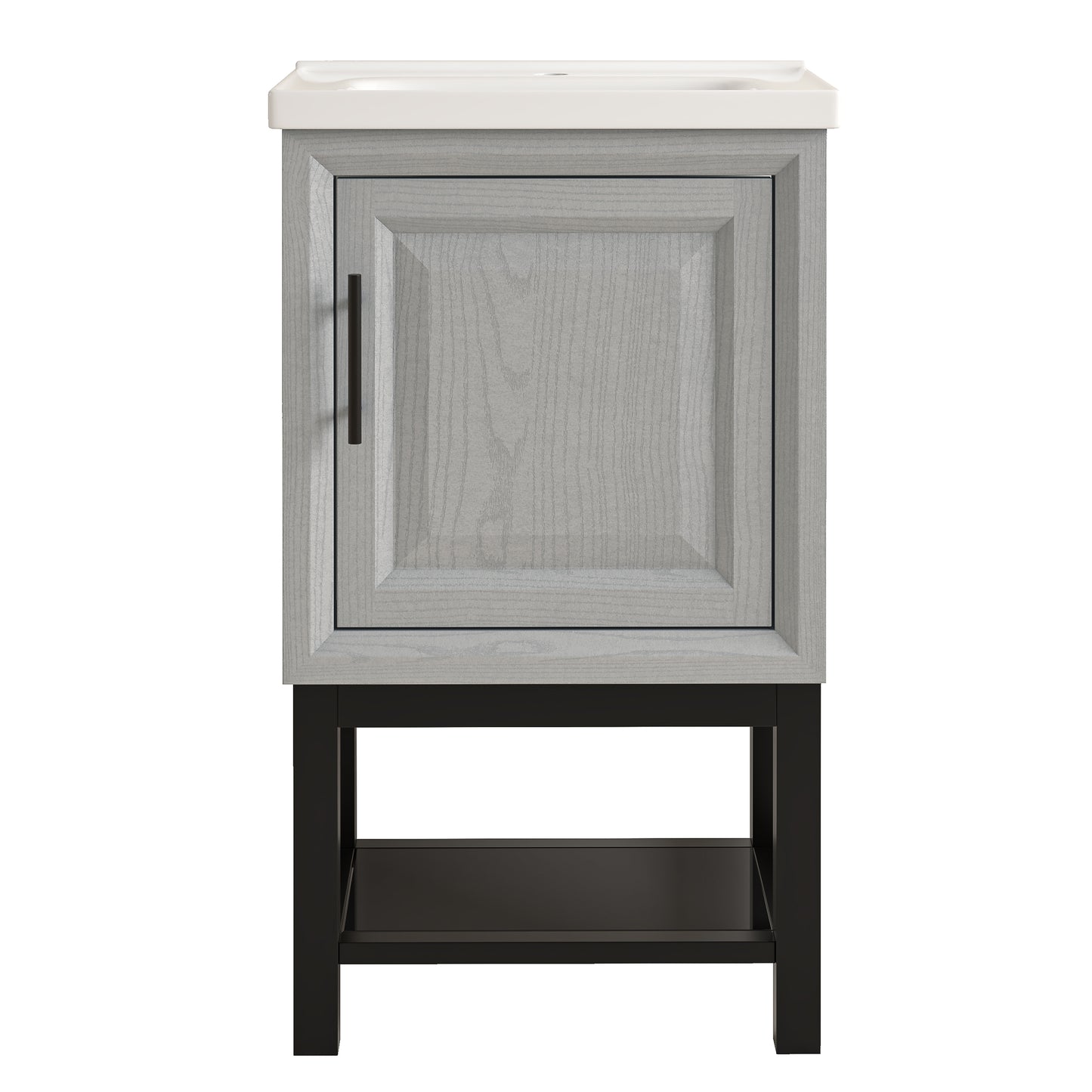 Festivo 20" FBV24211 Freestanding Bathroom Vanity with Ceramic Top-Grey