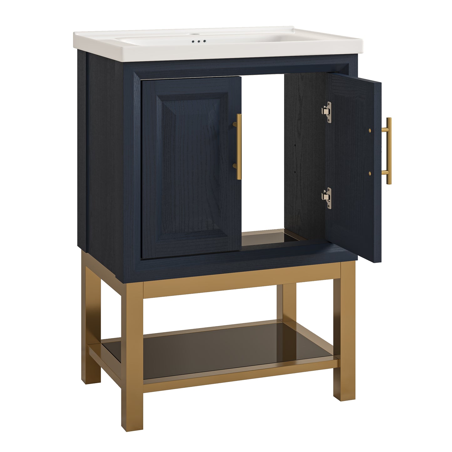 Festivo 24" FBV24220 Freestanding Bathroom Vanity with Ceramic Top-Blue