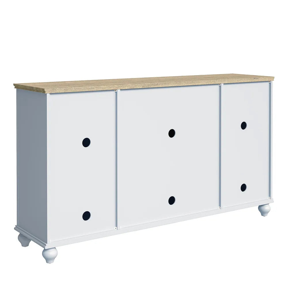 Festivo FCB22442 63" Buffet Sideboard Cabinet-Grayish-white
