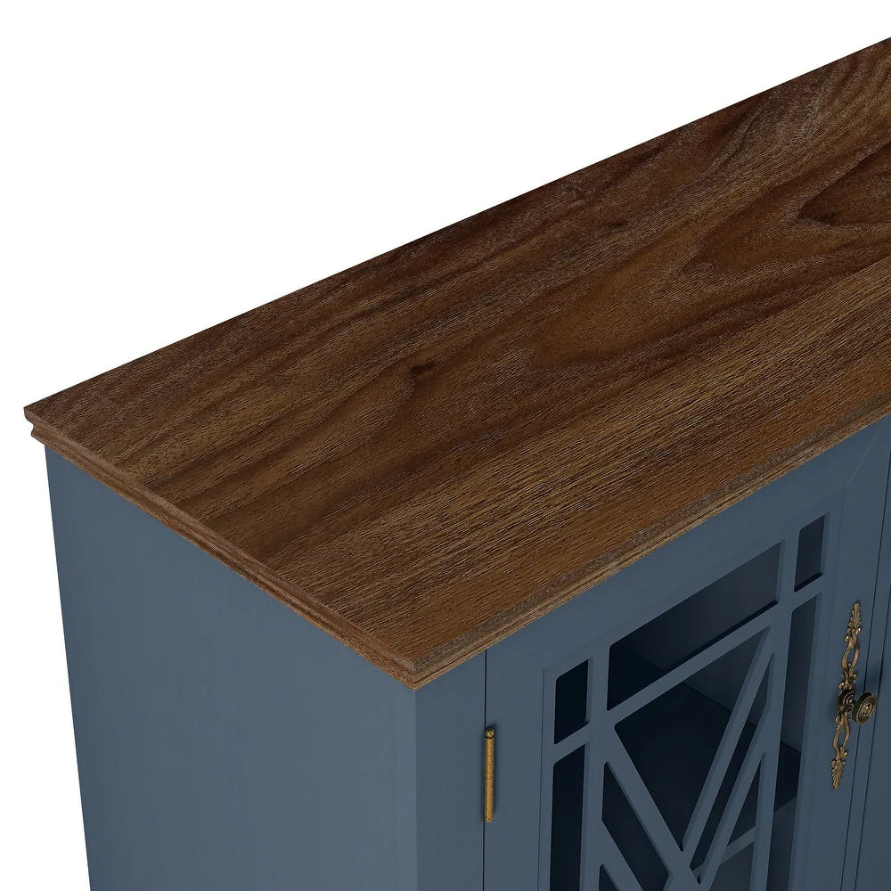 Festivo FCB22443 63" Buffet Sideboard Cabinet-Blue