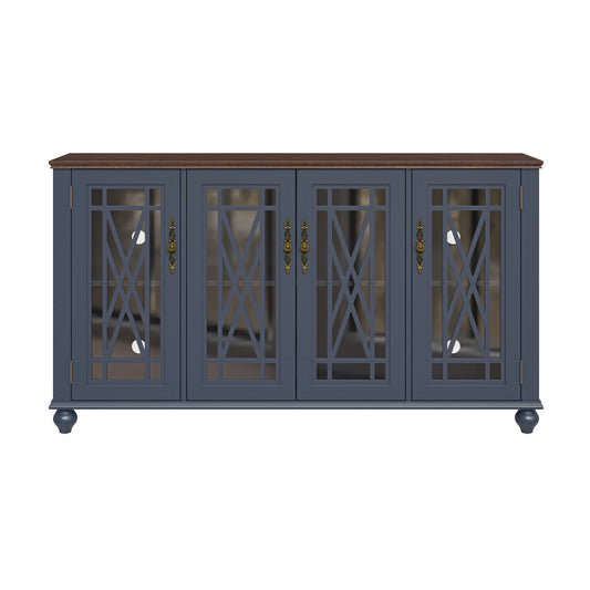 Festivo FCB22449 63" Buffet Sideboard Cabinet-Blue