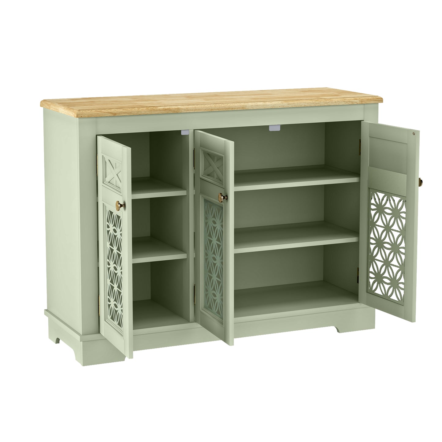 Festivo FCB24136 44.5" Buffet Sideboard Cabinet-Green