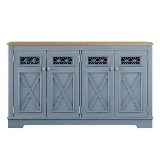 Festivo FCB24142 57.4" Buffet Sideboard Cabinet-Blue