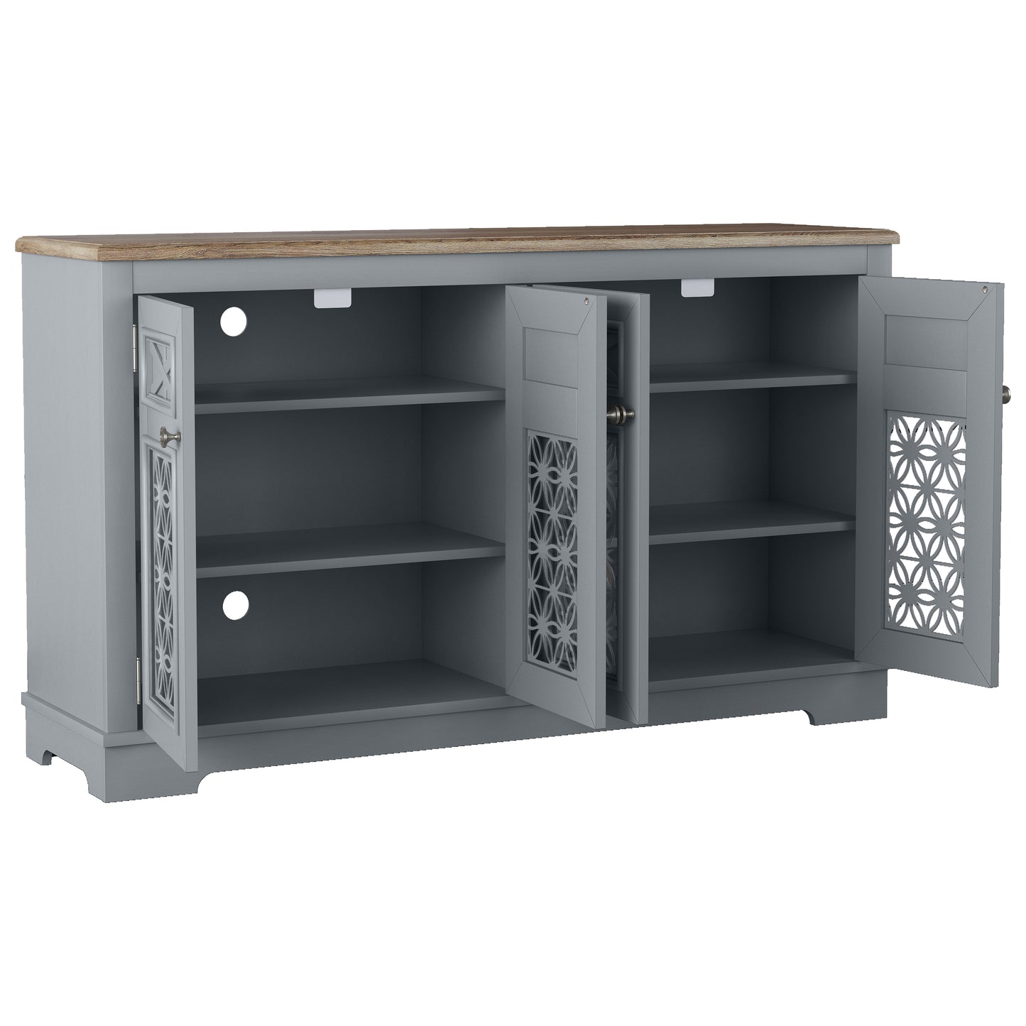 Festivo FCB24146 57.5" Buffet Sideboard Cabinet-Grey