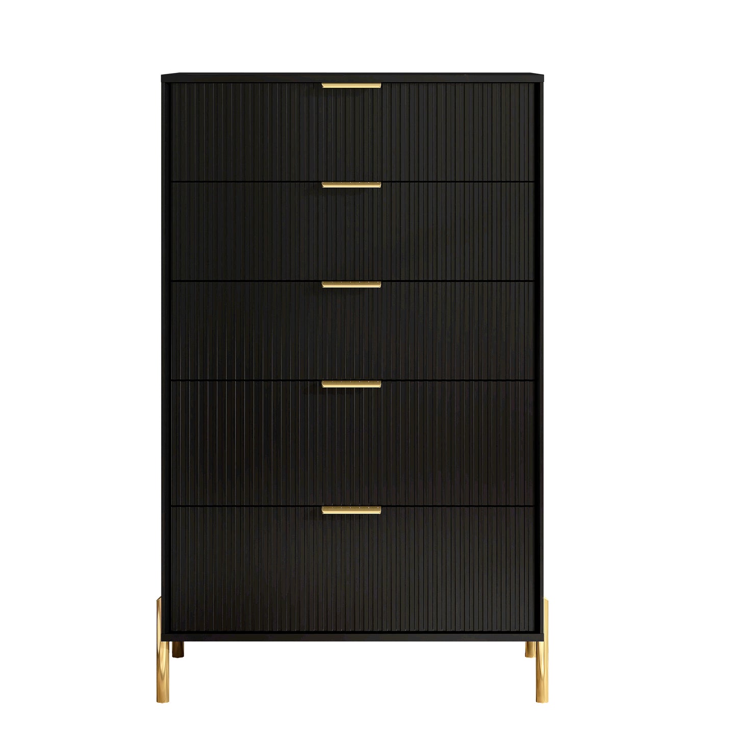 Festivo FCH23151 30" Bedroom Chest with 5 Drawers-Black
