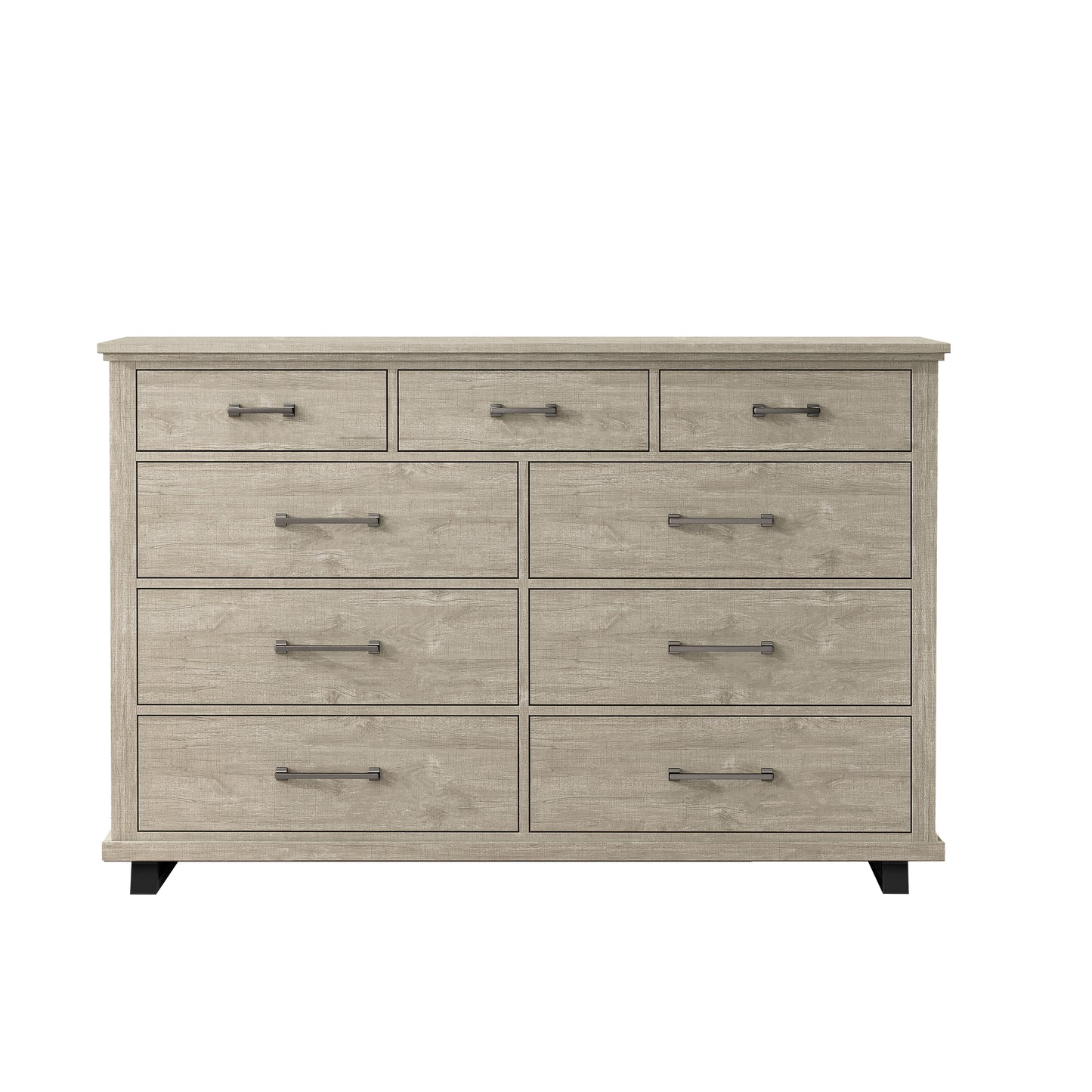 Festivo FDR22221 64" Bedroom Dresser with 9 Drawers-Beige