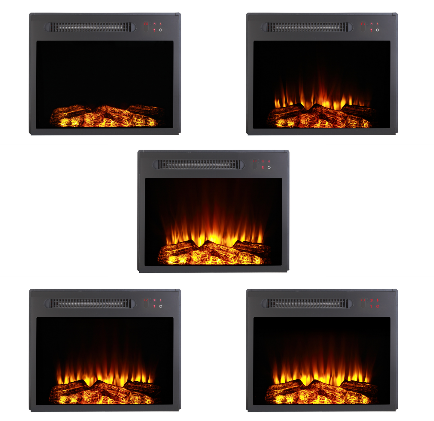 Festivo FFP20101 45" Electric Fireplace Mantel with Faux Brick-Brown