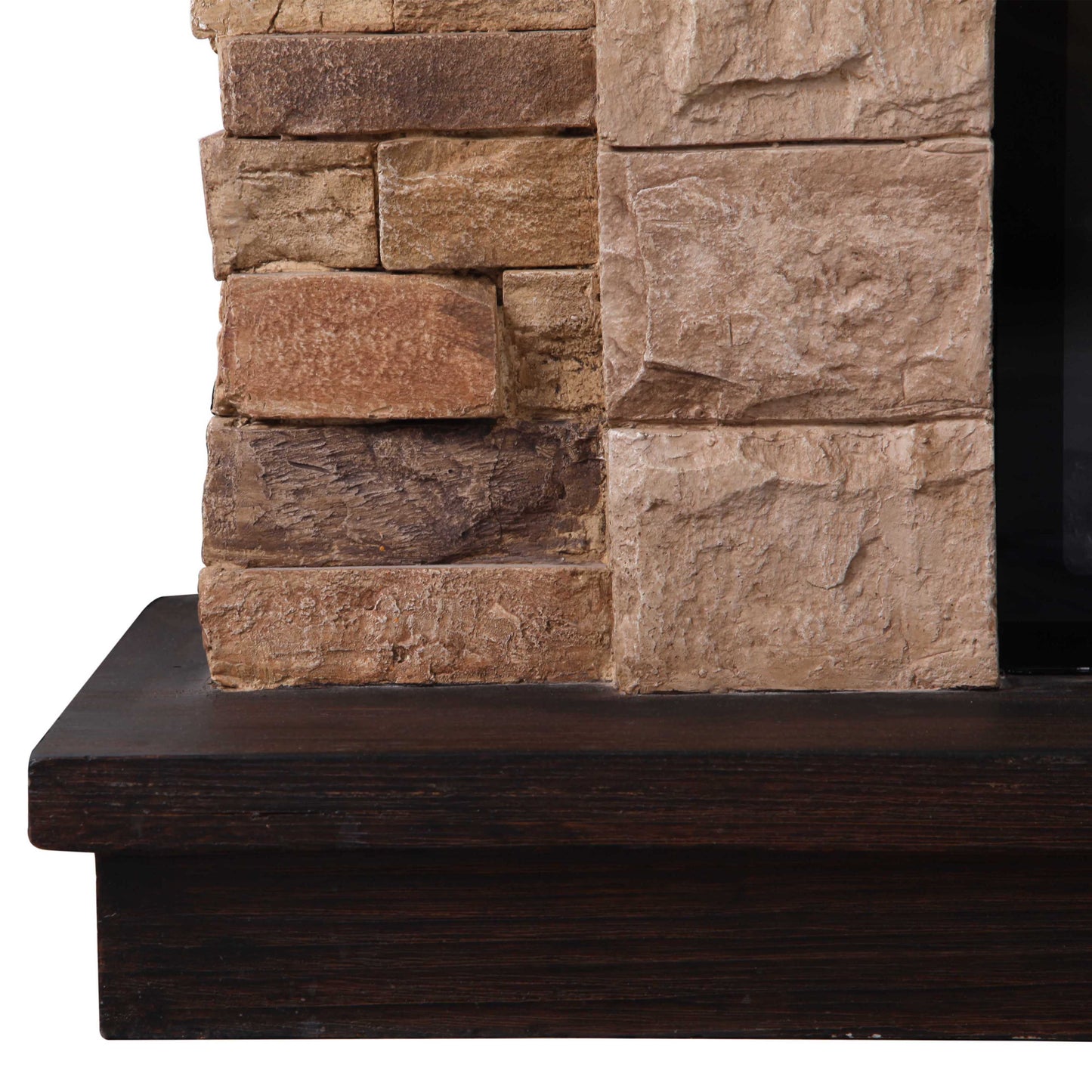 Festivo FFP20101 45" Electric Fireplace Mantel with Faux Brick-Brown