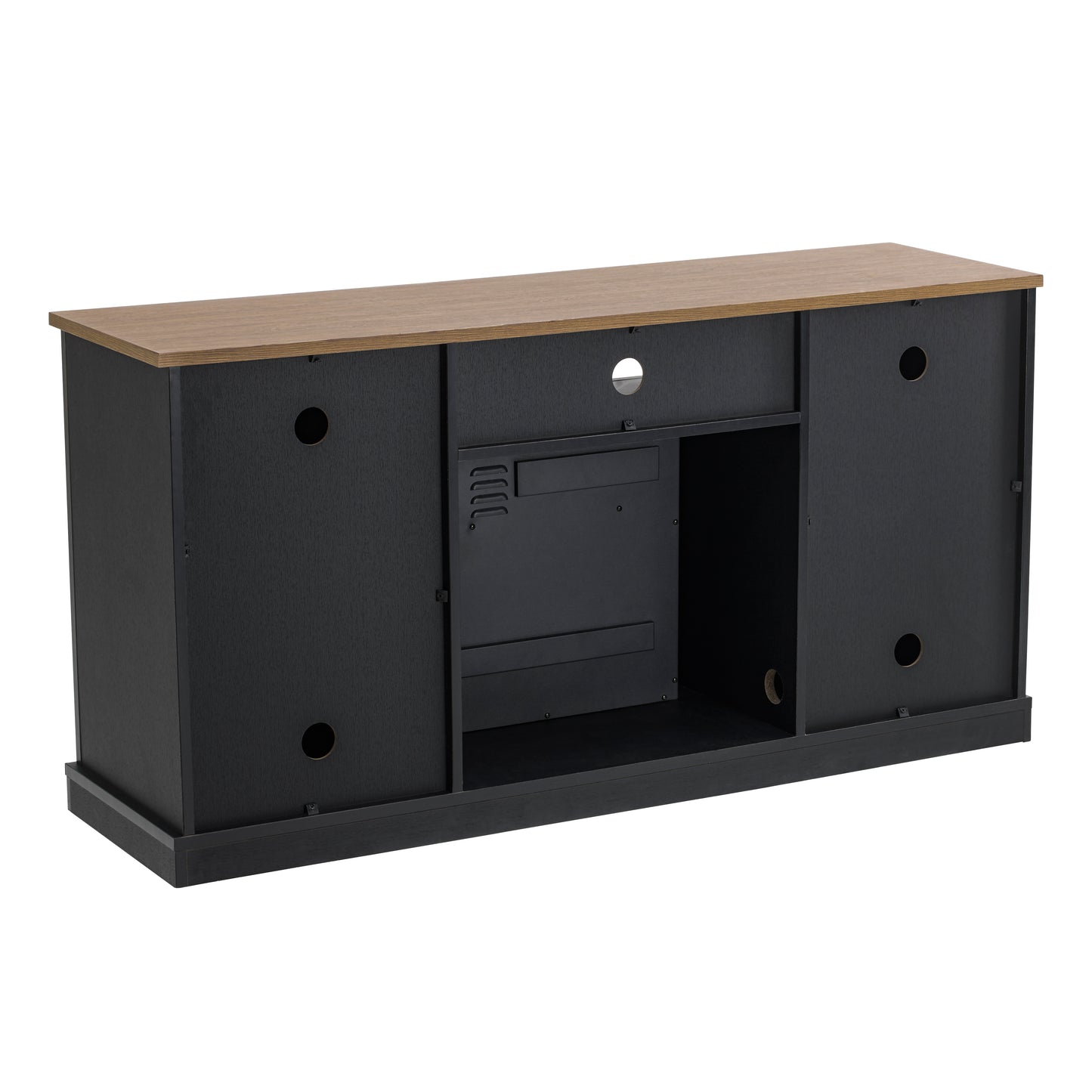 Festivo FFP20267 54" TV Stand with 18" Electric Fireplace-Black