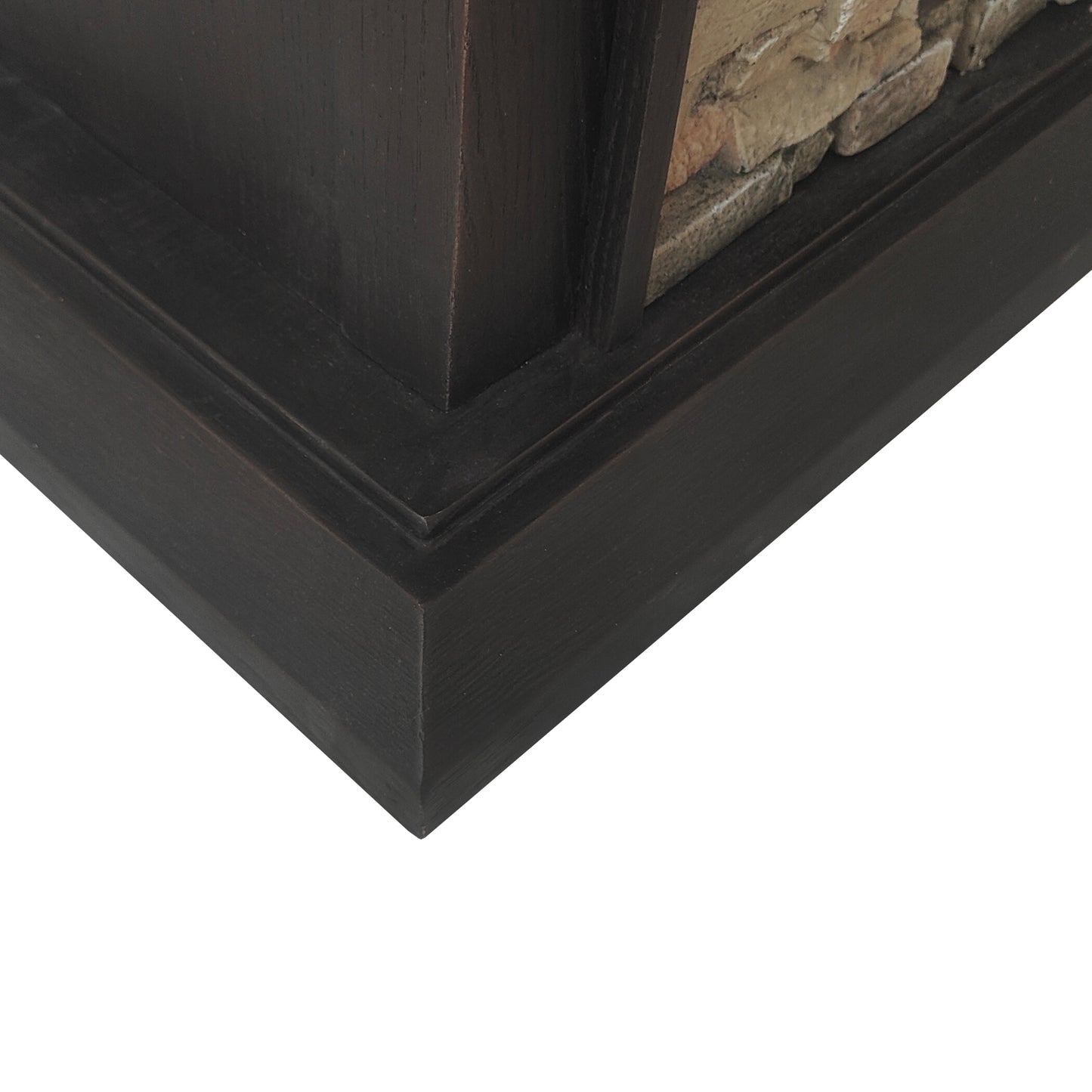Festivo FFP23008 60" Electric Fireplace Mantel with Faux Brick-Brown