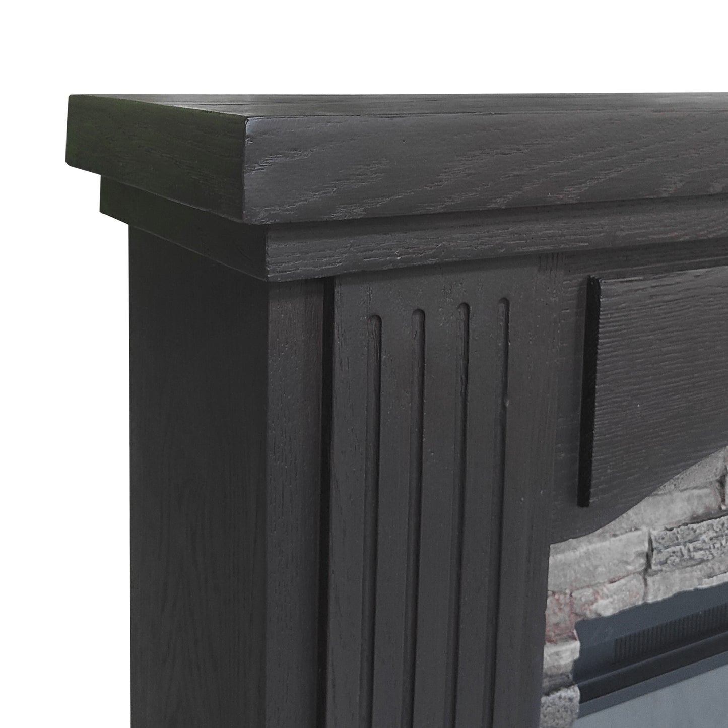 Festivo FFP23197 48" Electric Fireplace Mantel with Faux Brick-Brown