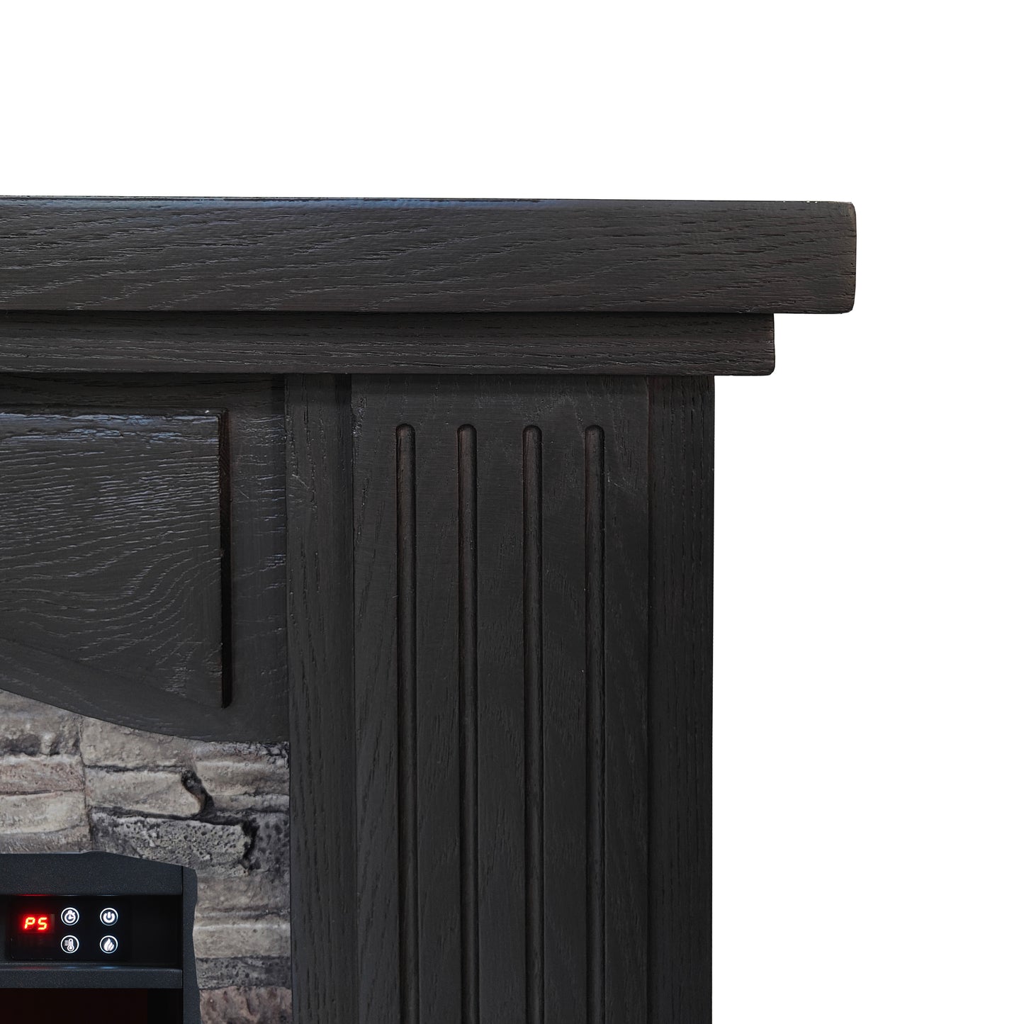 Festivo FFP23197 48" Electric Fireplace Mantel with Faux Brick-Brown
