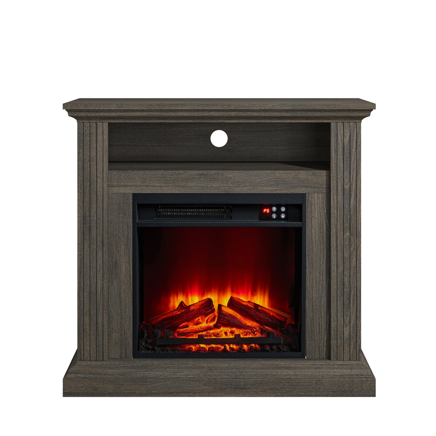 Festivo FFP23341 32" Electric Fireplace Mantel-Brown