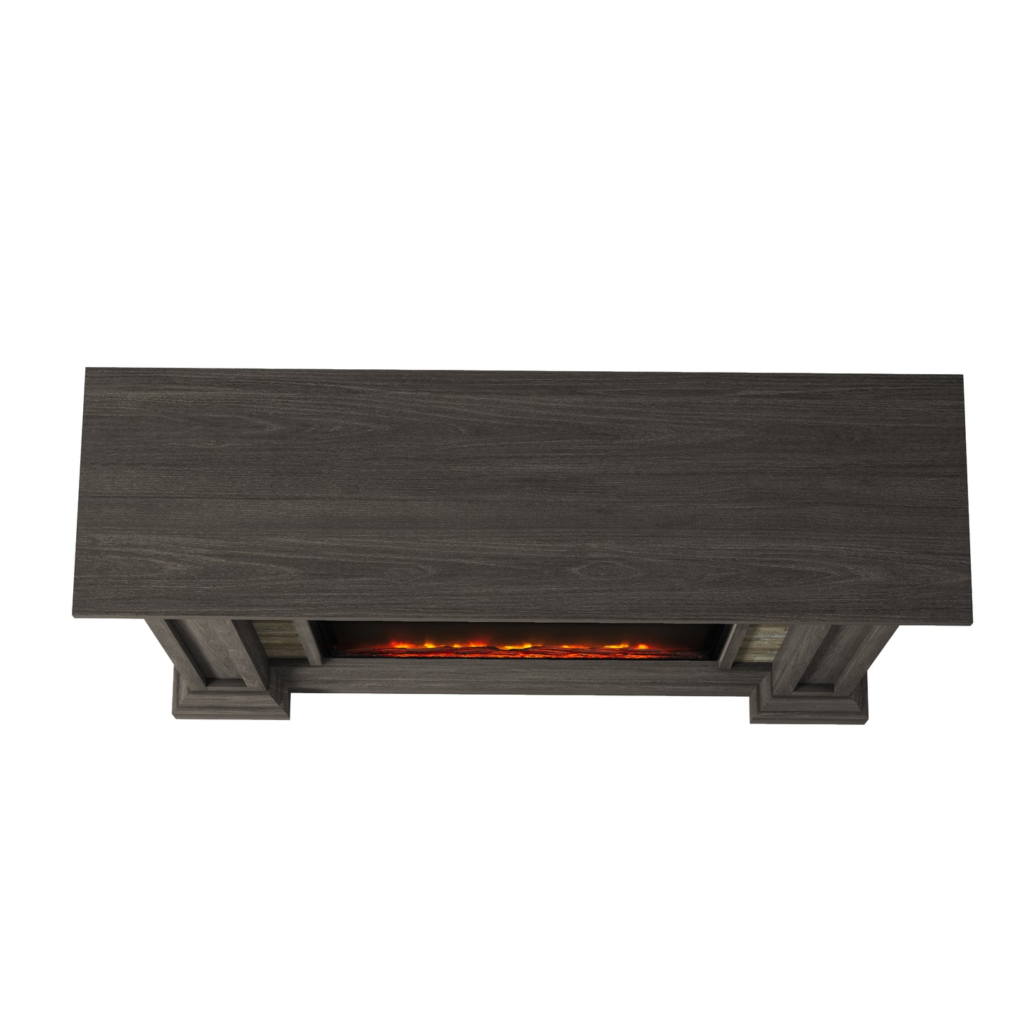 Festivo FFP23346 48" Electric Fireplace Mantel with Faux Brick-Brown