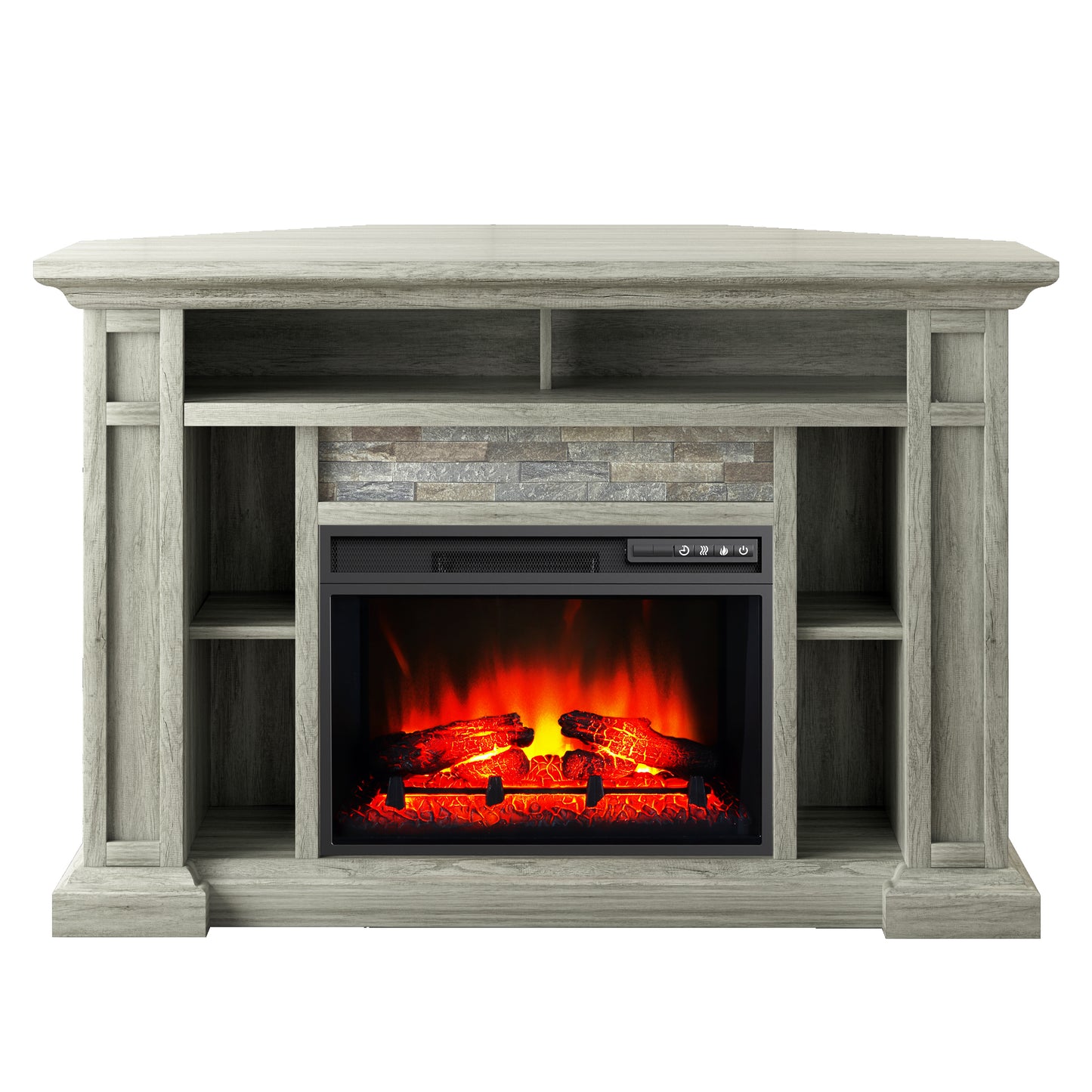 Festivo FFP24225 50" Corner Electric Fireplace Mantel-Grey