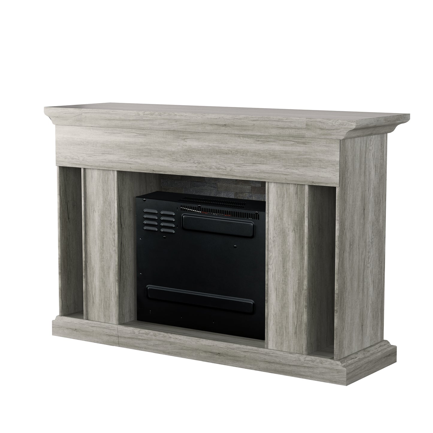 Festivo FFP24225 50" Corner Electric Fireplace Mantel-Grey