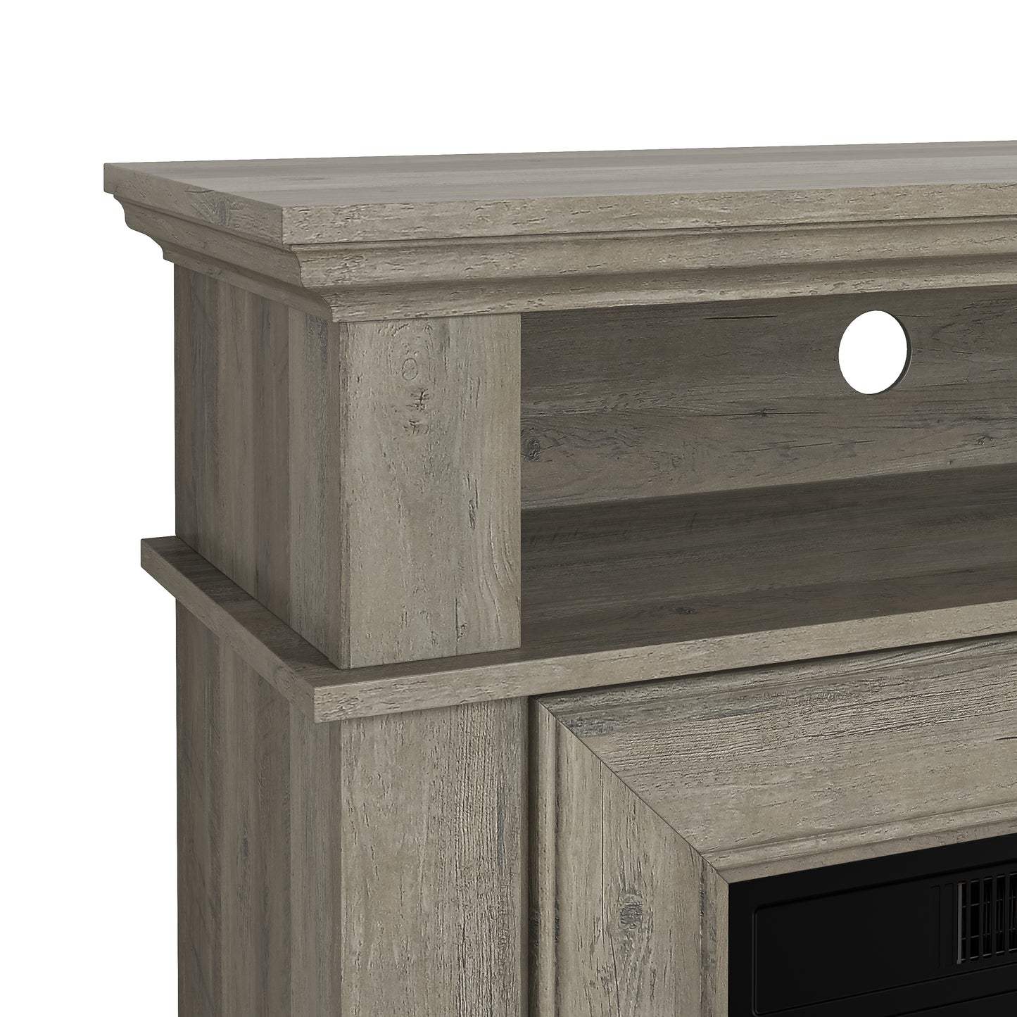 Festivo FFP24246 36" Electric Fireplace Mantel-Brown