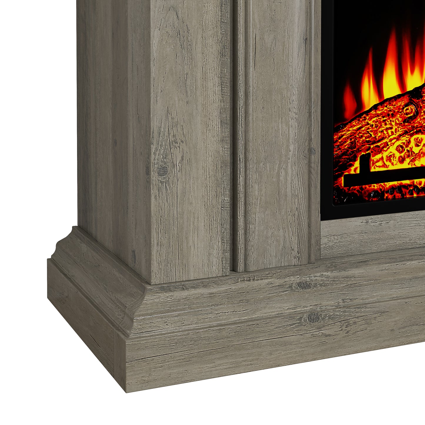 Festivo FFP24246 36" Electric Fireplace Mantel-Brown