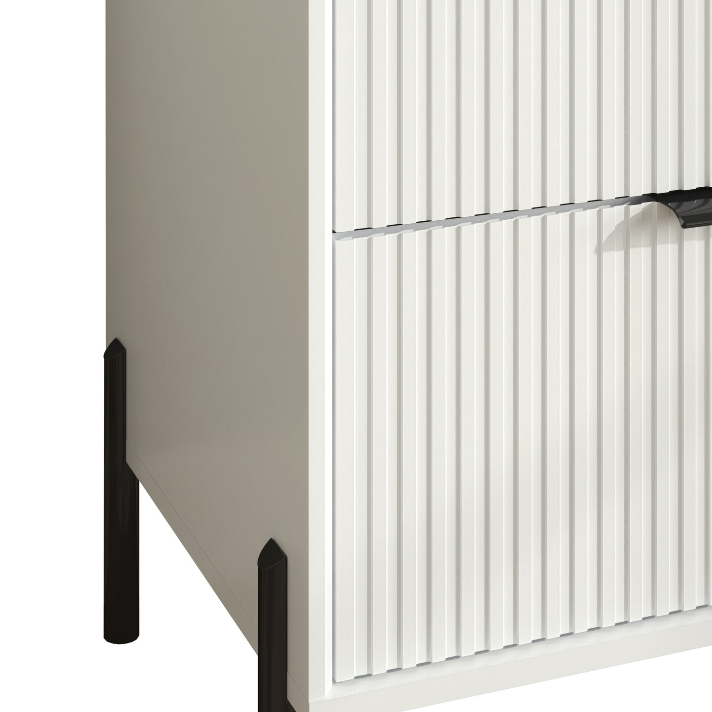 Festivo FNS23116 28" Bedroom Nightstands with 3 Drawers-White