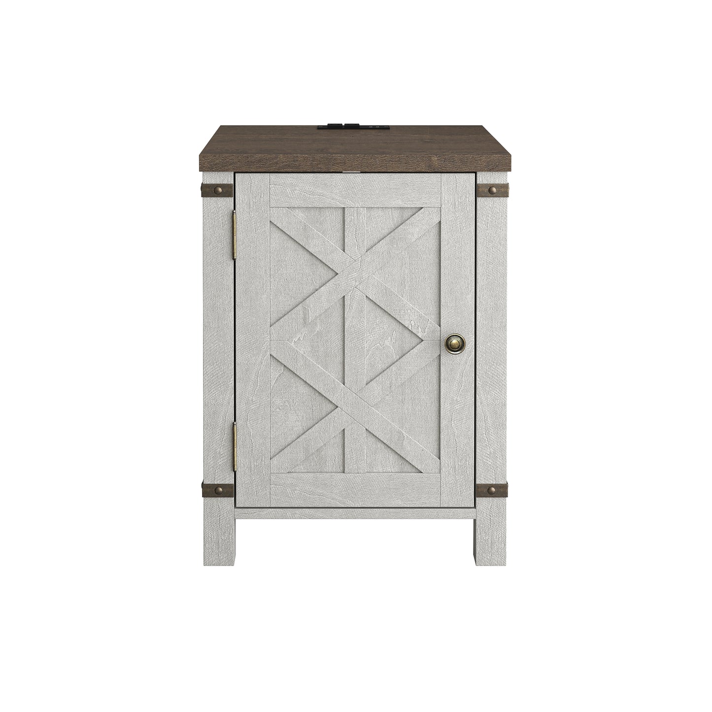 Festivo FST23906 18" Side Table-Offwhite