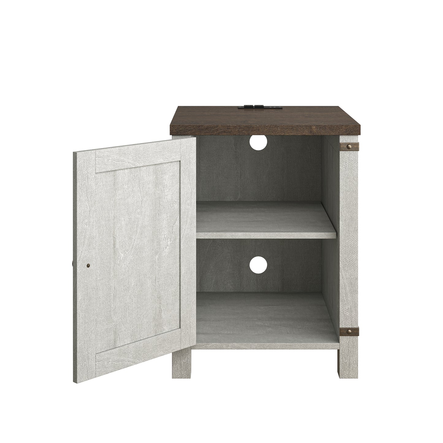 Festivo FST23906 18" Side Table-Offwhite