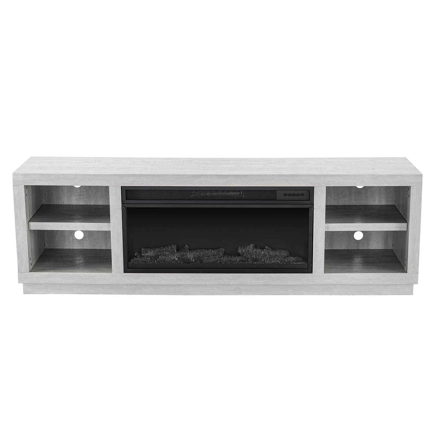 Festivo FTS21220 77" TV Stand with 36" Electric Fireplace-White
