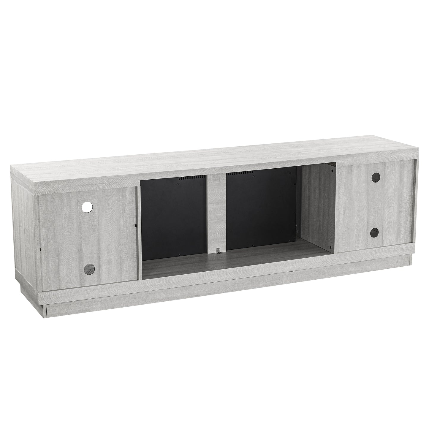 Festivo FTS21220 77" TV Stand with 36" Electric Fireplace-White