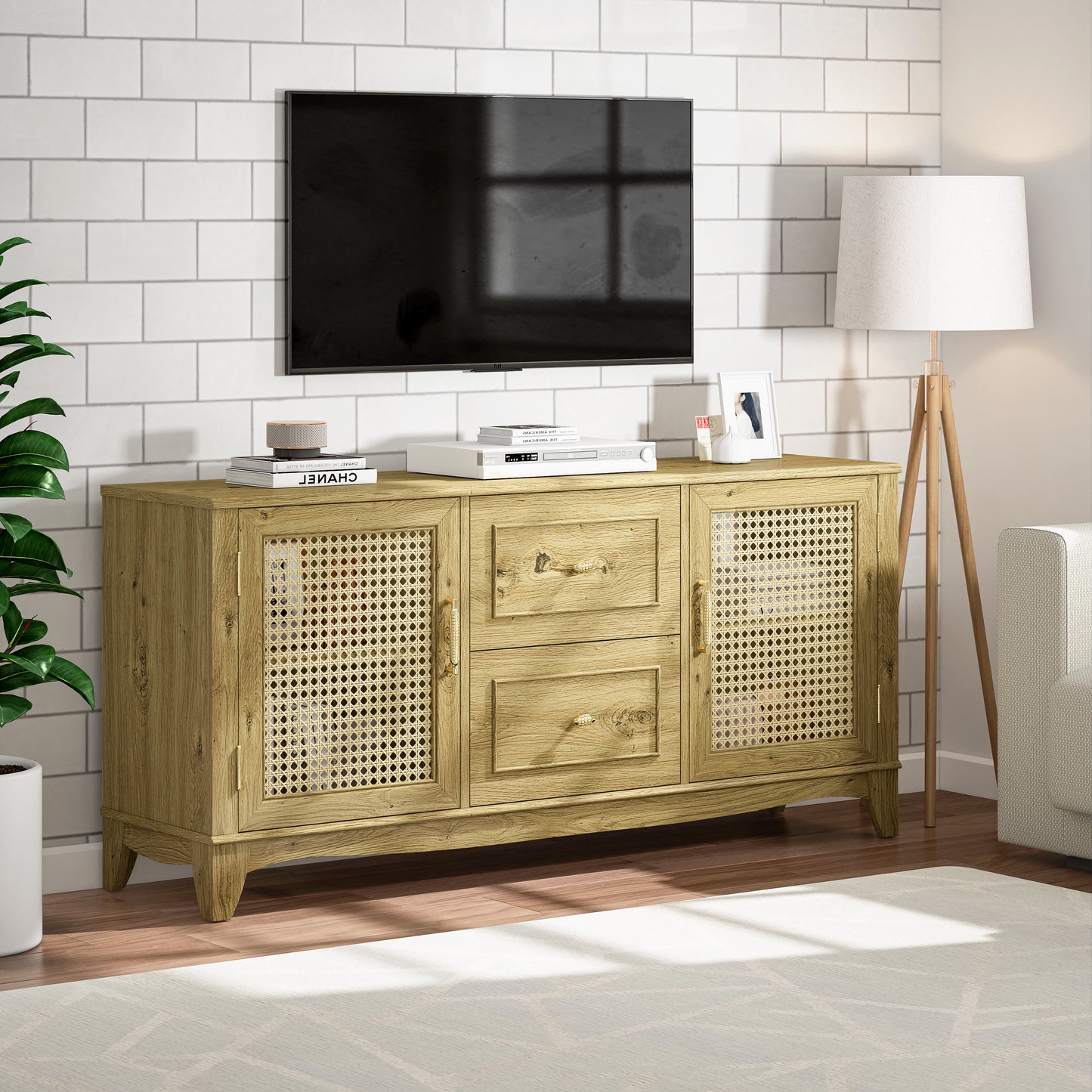 Festivo FTS22310 60" TV Stand-Beige