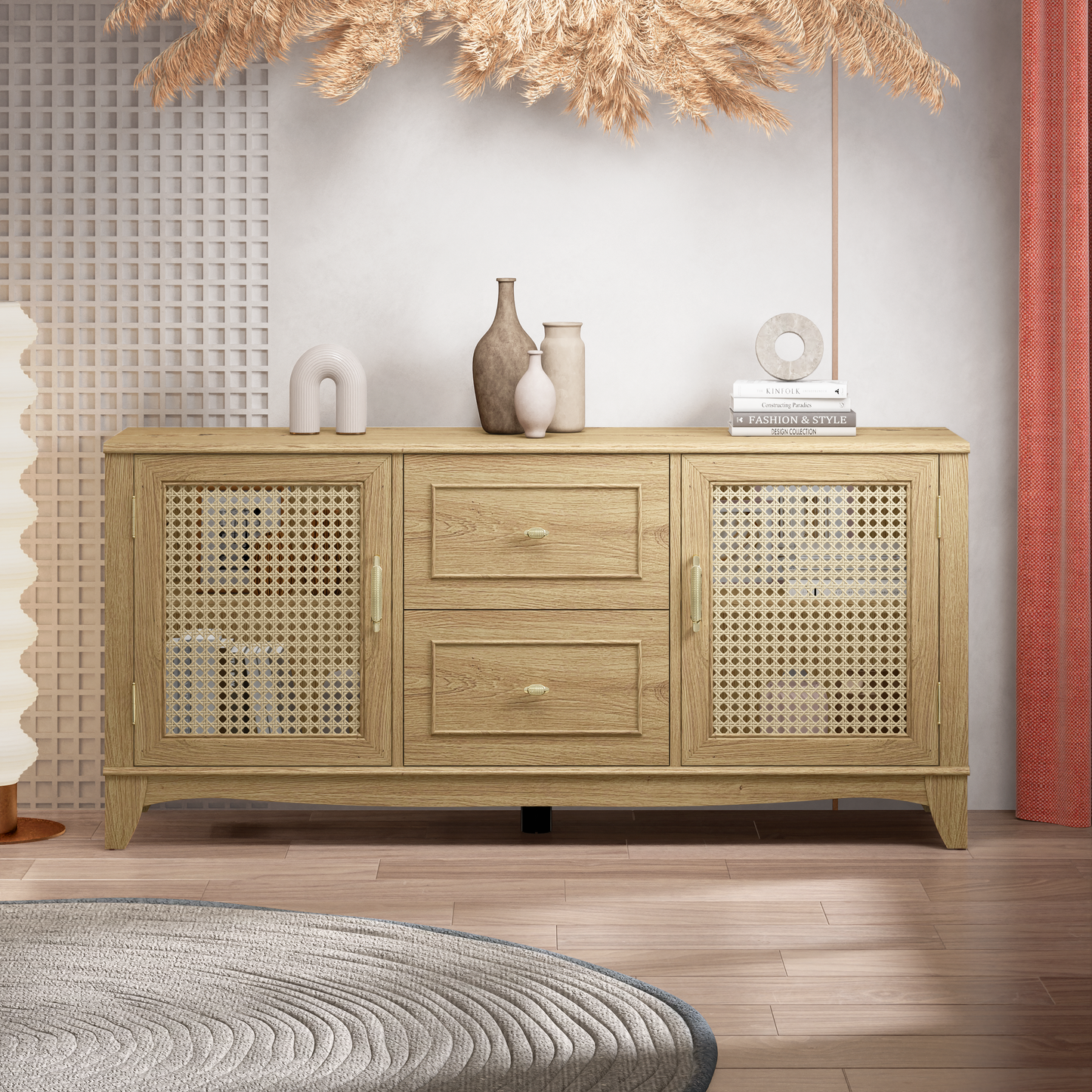 Festivo FTS22310 60" TV Stand-Beige