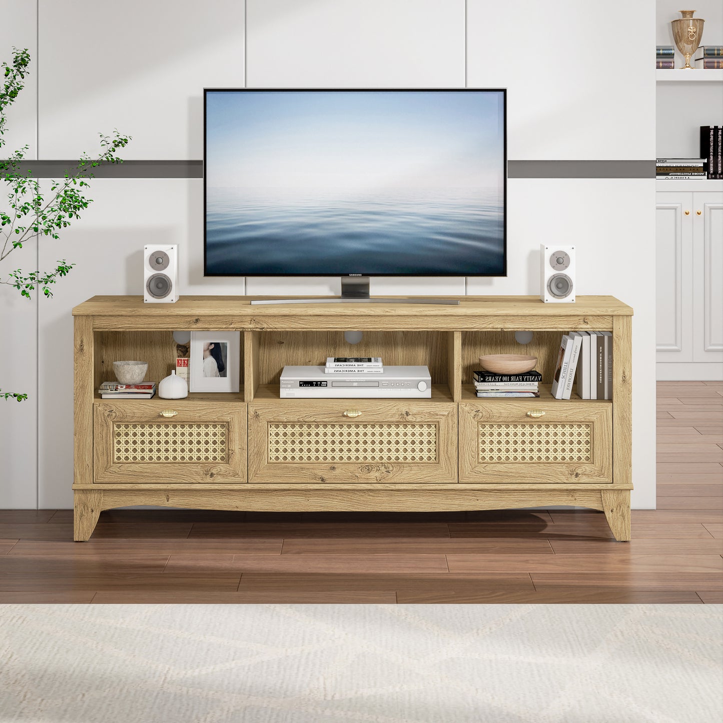 Festivo FTS22323 55" TV Stand-Beige