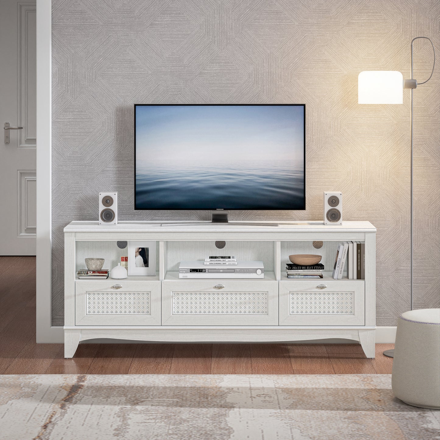 Festivo FTS22324 55" TV Stand-White