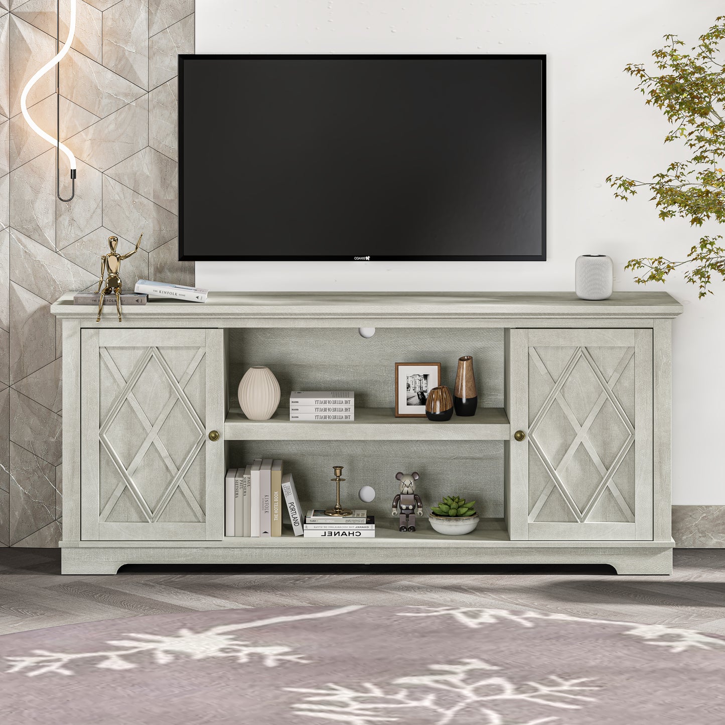 Festivo FTS22511 70" TV Stand-OffWhite