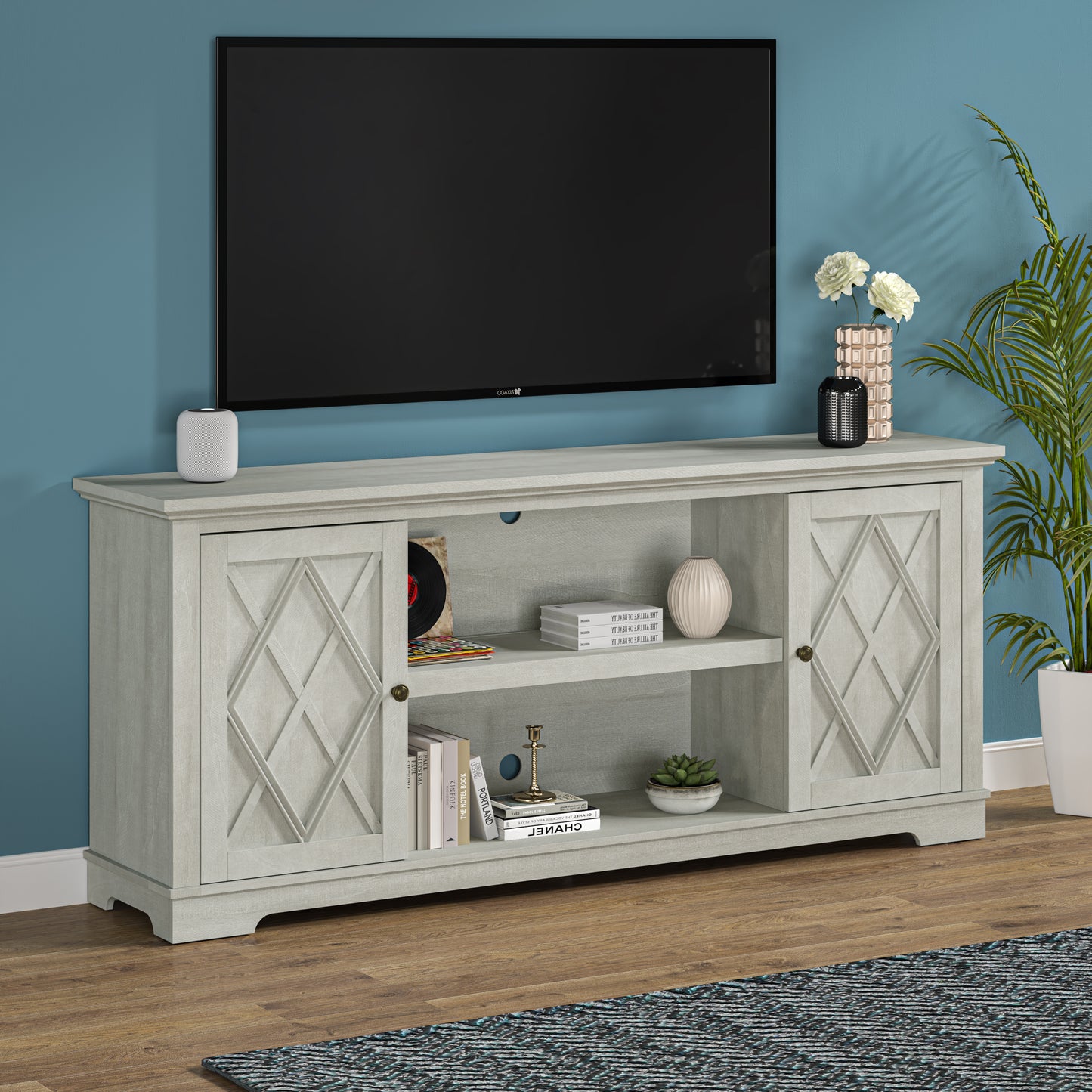 Festivo FTS22511 70" TV Stand-OffWhite