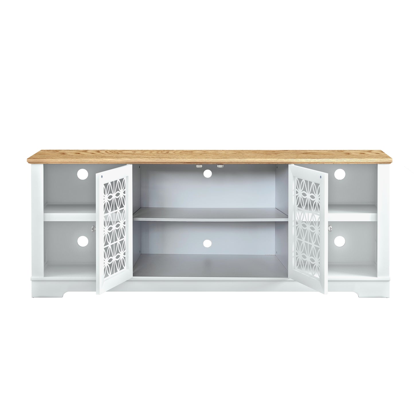 Festivo FTS22913 70" TV Stand-Grayish White