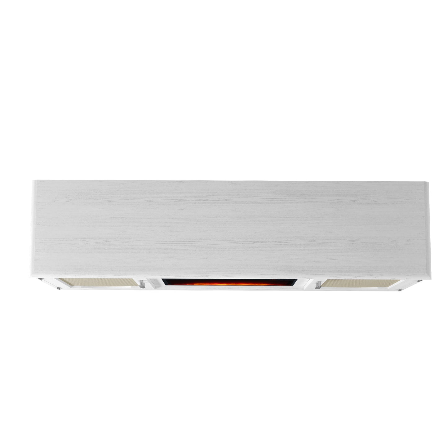 Festivo FTS23216 63" TV Stand with 23" Electric Fireplace-White