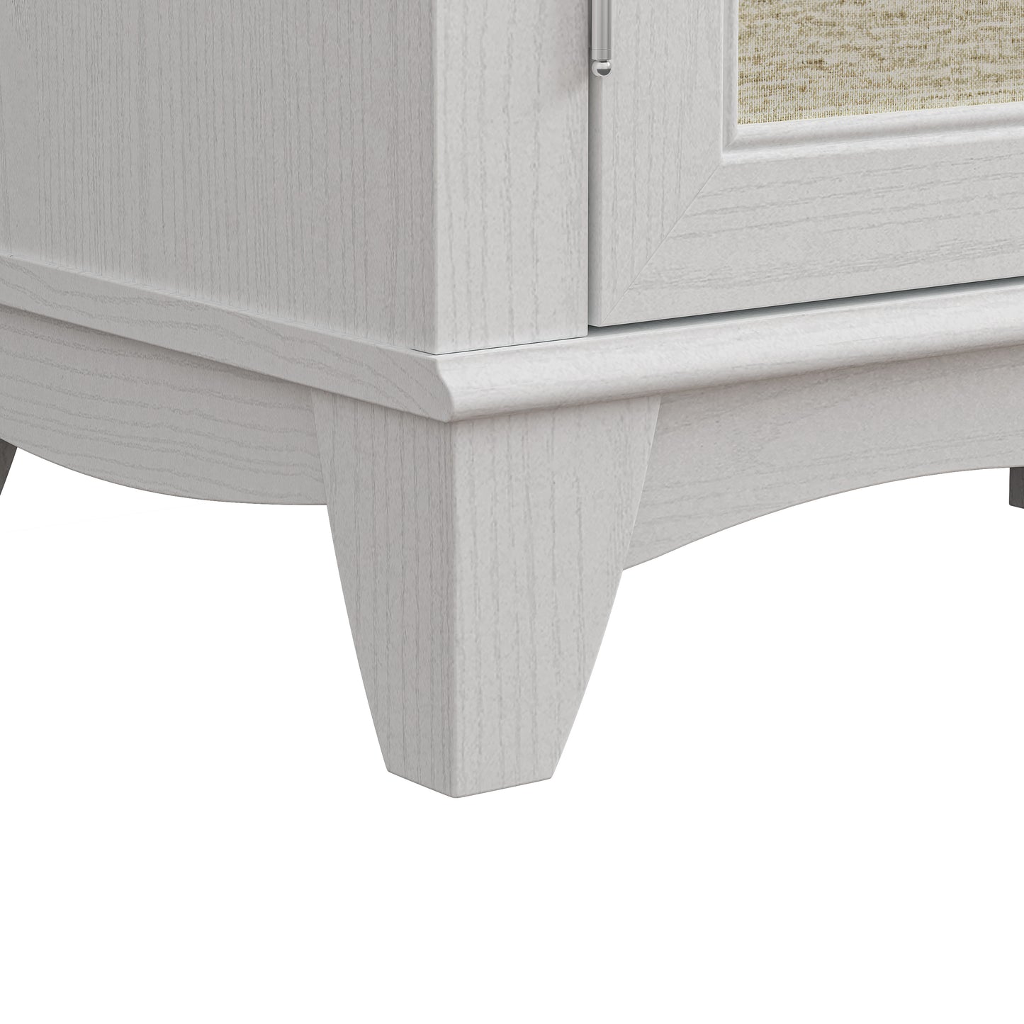 Festivo FTS23222 63" TV Stand with 26" Electric Fireplace-White