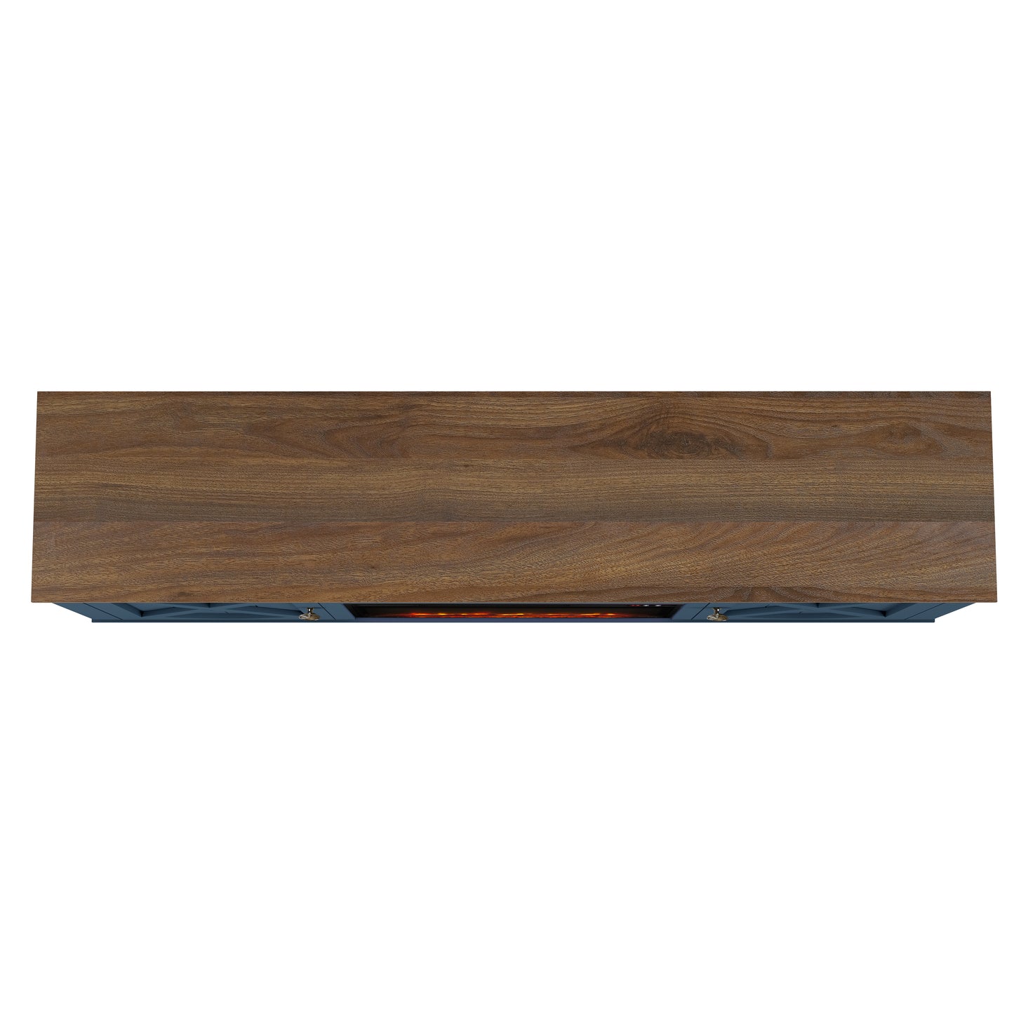 Festivo FTS23235 70" TV Stand with 26" Electric Fireplace-Navy