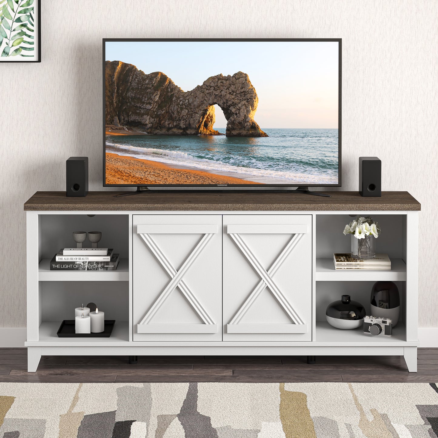 Festivo FTS23281 70" TV Stand-White
