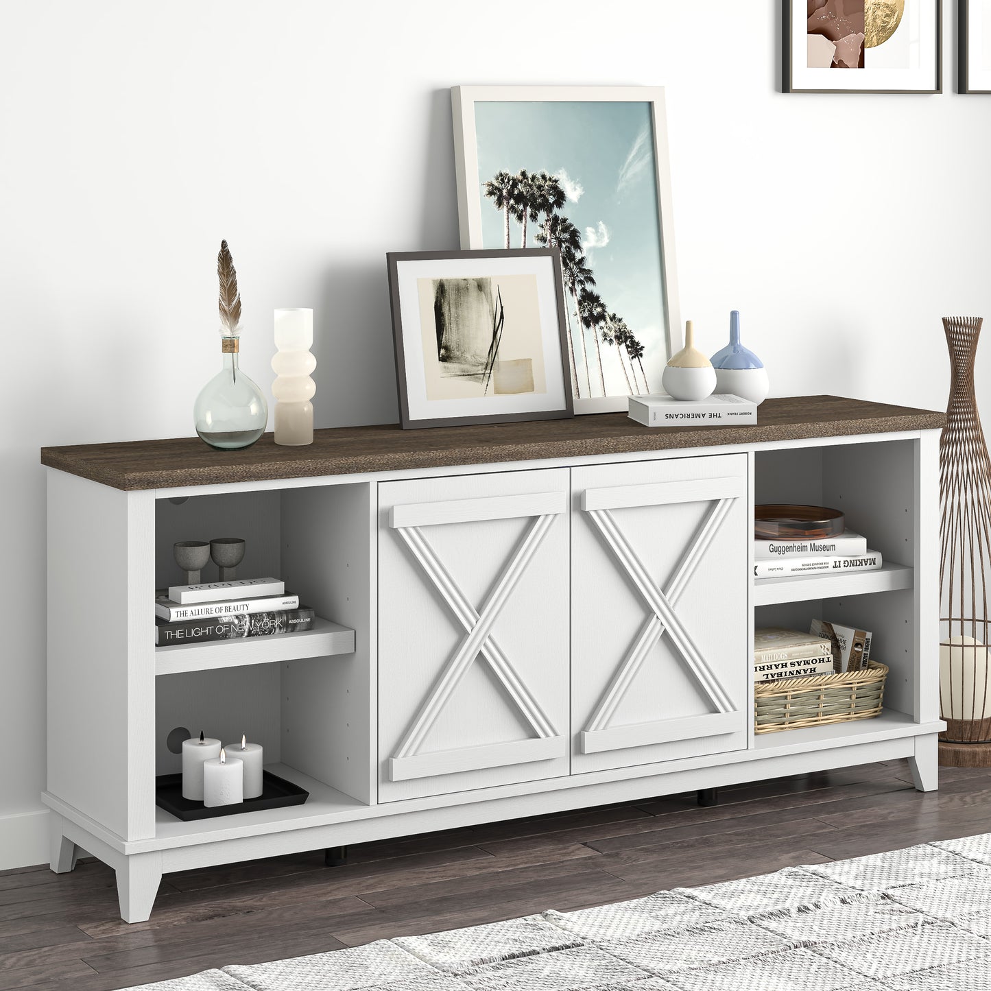 Festivo FTS23281 70" TV Stand-White