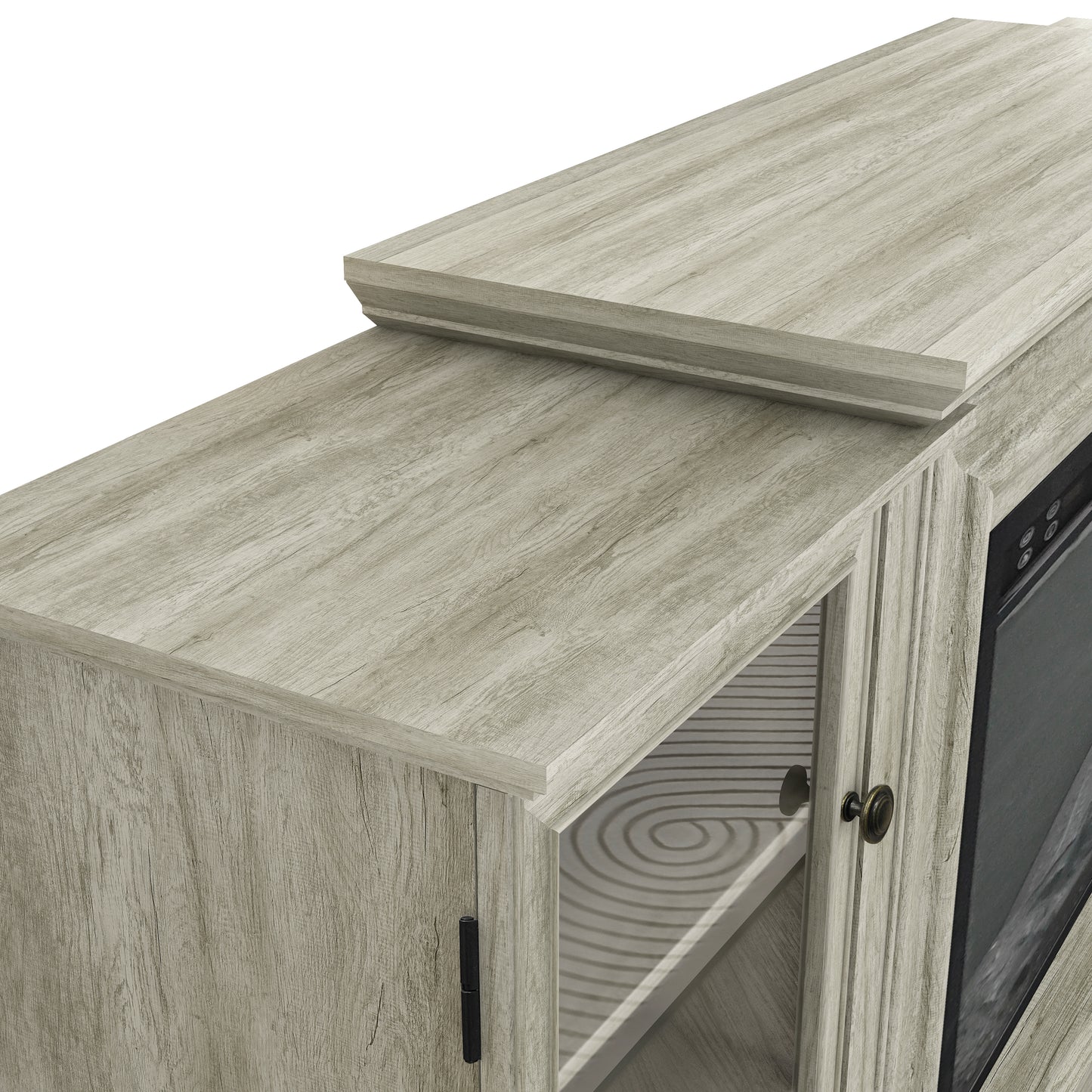 Festivo FTS23320 70" TV Stand with 23" Electric Fireplace-Grey