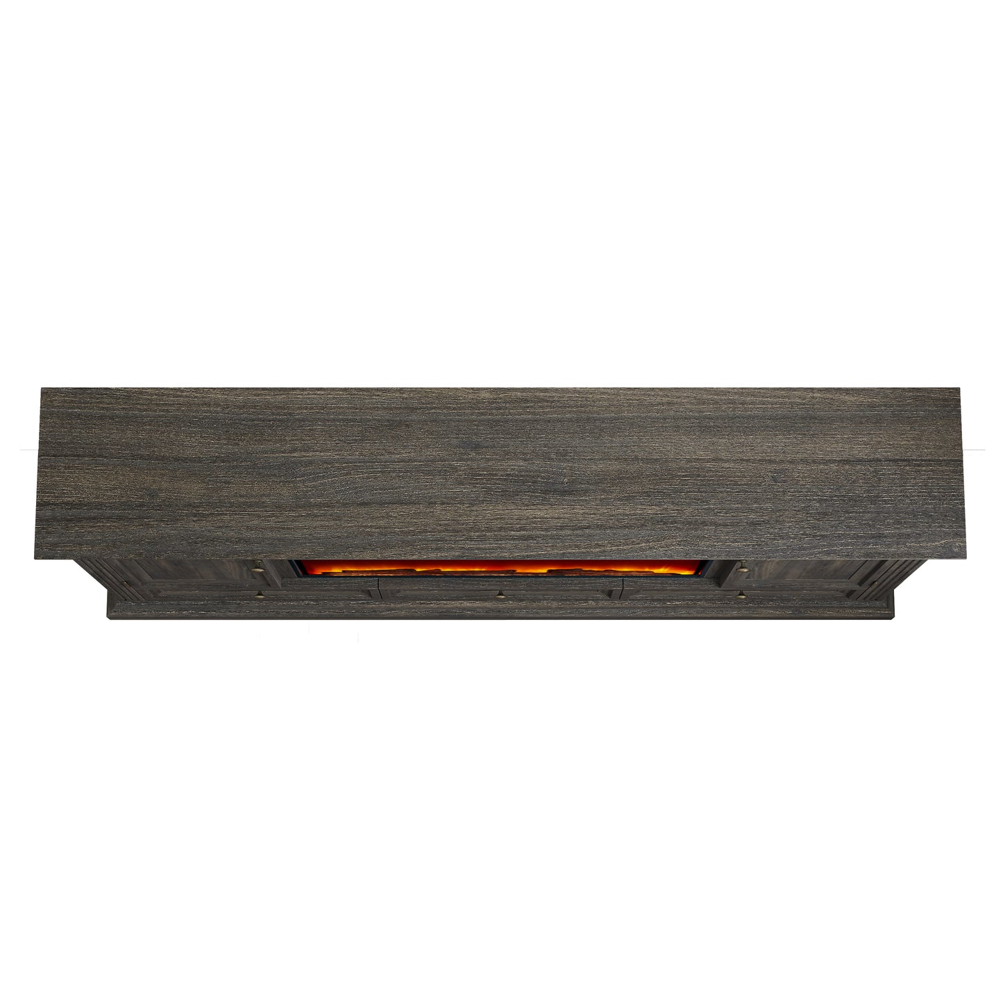 Festivo FTS23530 73" TV Stand with 36" Electric Fireplace-Brown