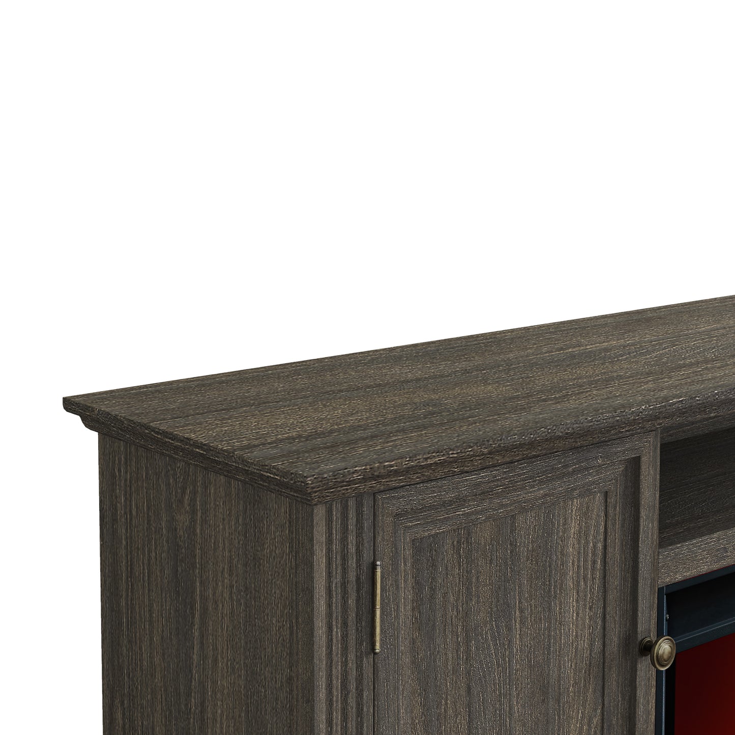 Festivo FTS23530 73" TV Stand with 36" Electric Fireplace-Brown