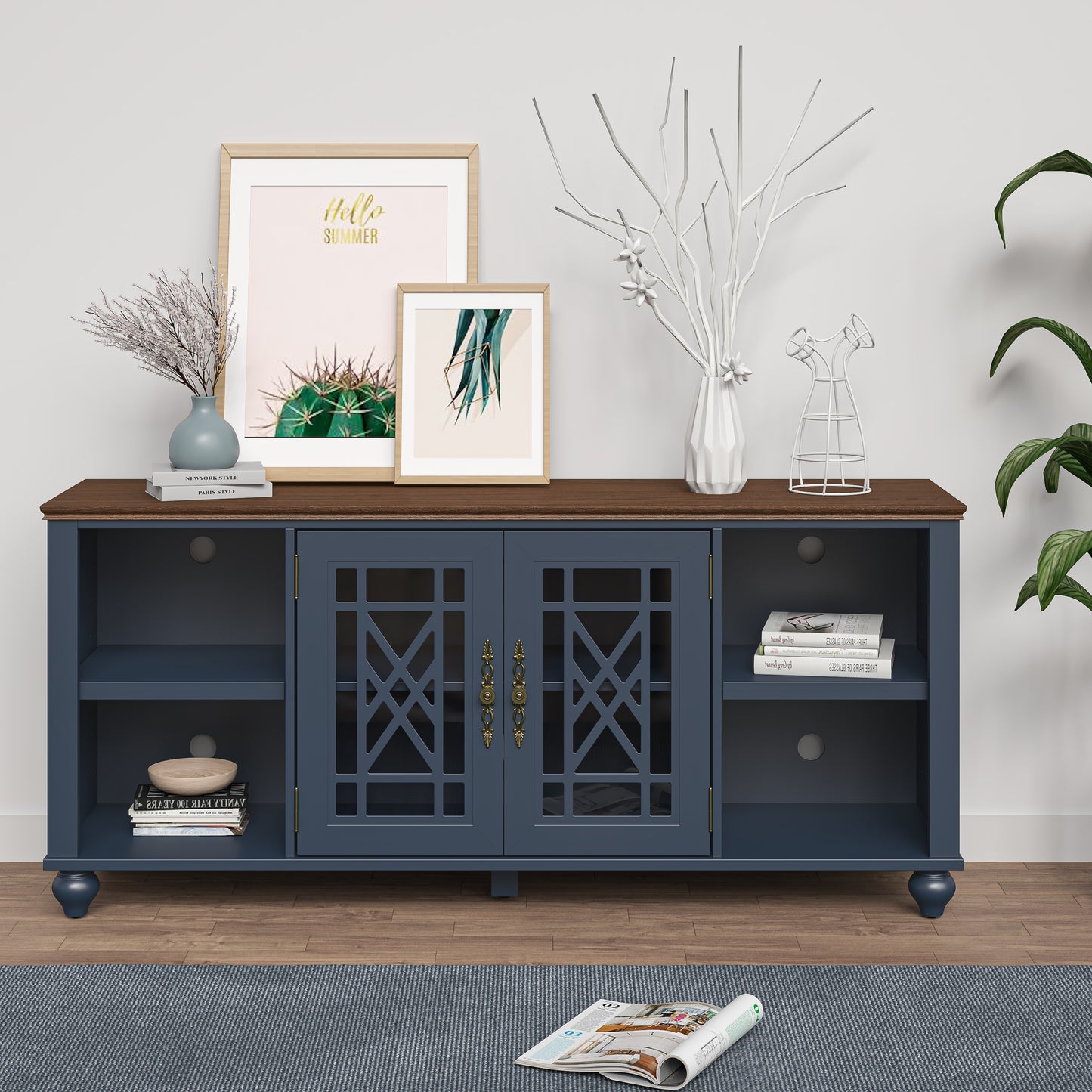 Festivo FTS23644 60" TV Stand-Navy