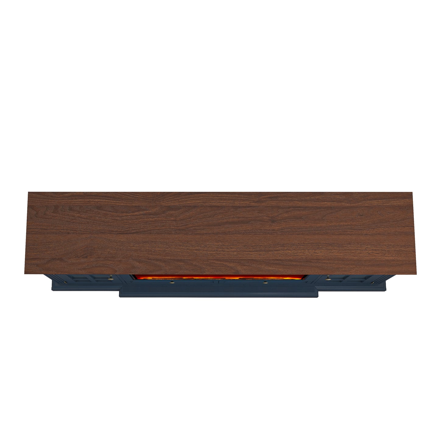 Festivo FTS24275 73" TV Stand with 36" Electric Fireplace-Navy