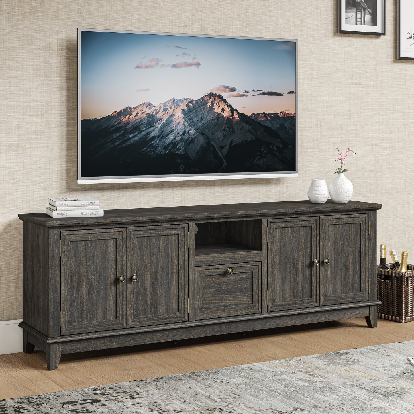 Festivo FTS24422 72" TV Stand-Brown