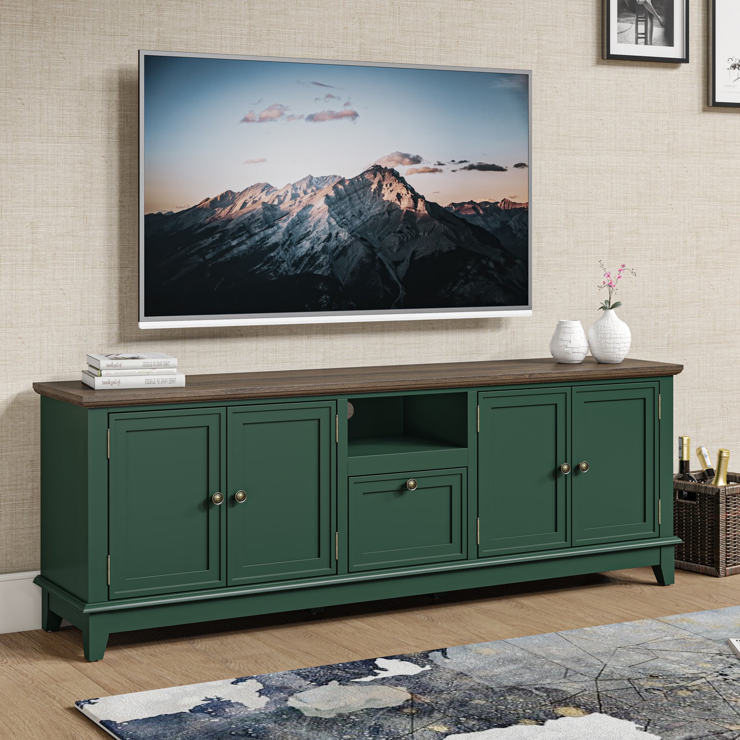 Festivo FTS24423 72" TV Stand-Green