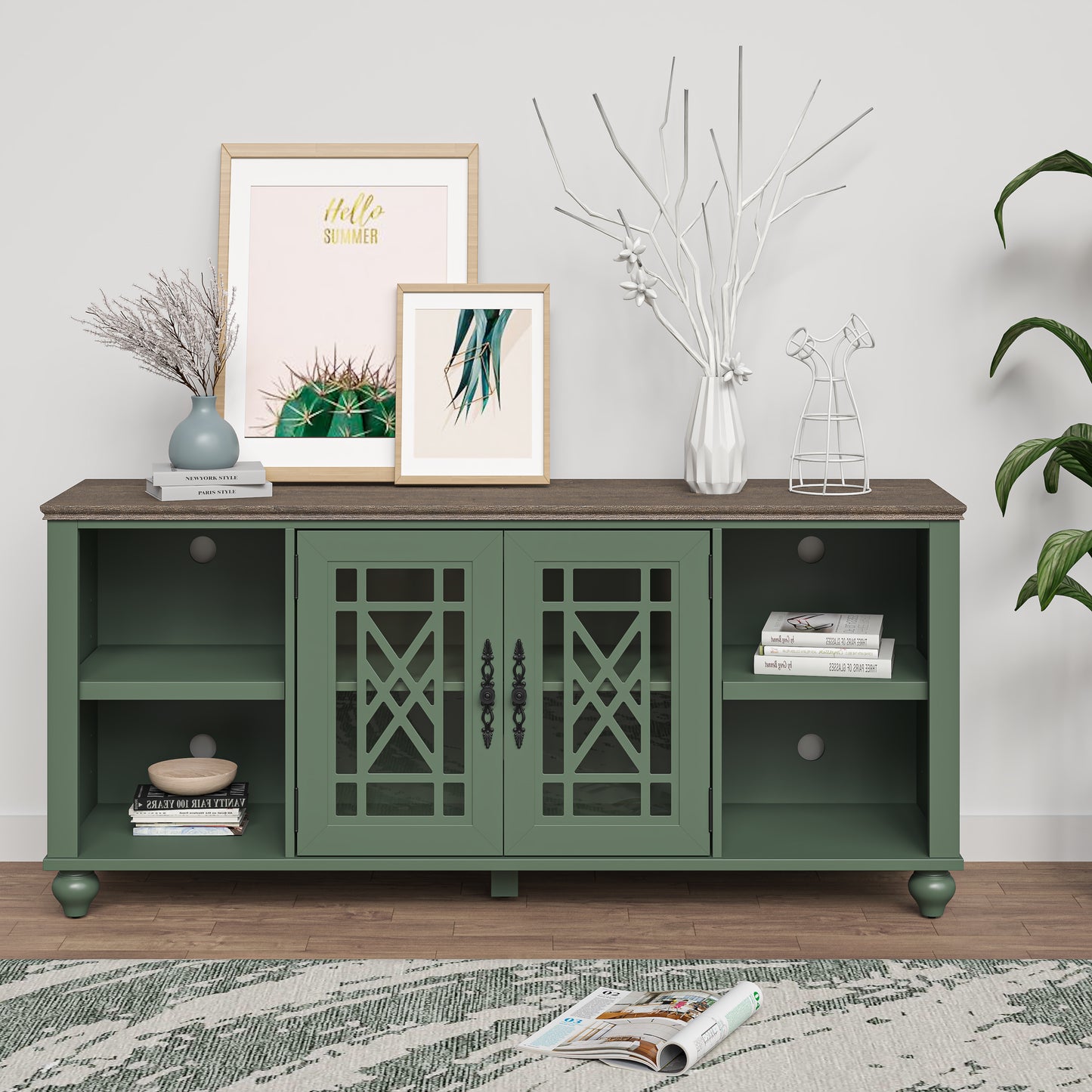 Festivo FTS24640 60" TV Stand-Green
