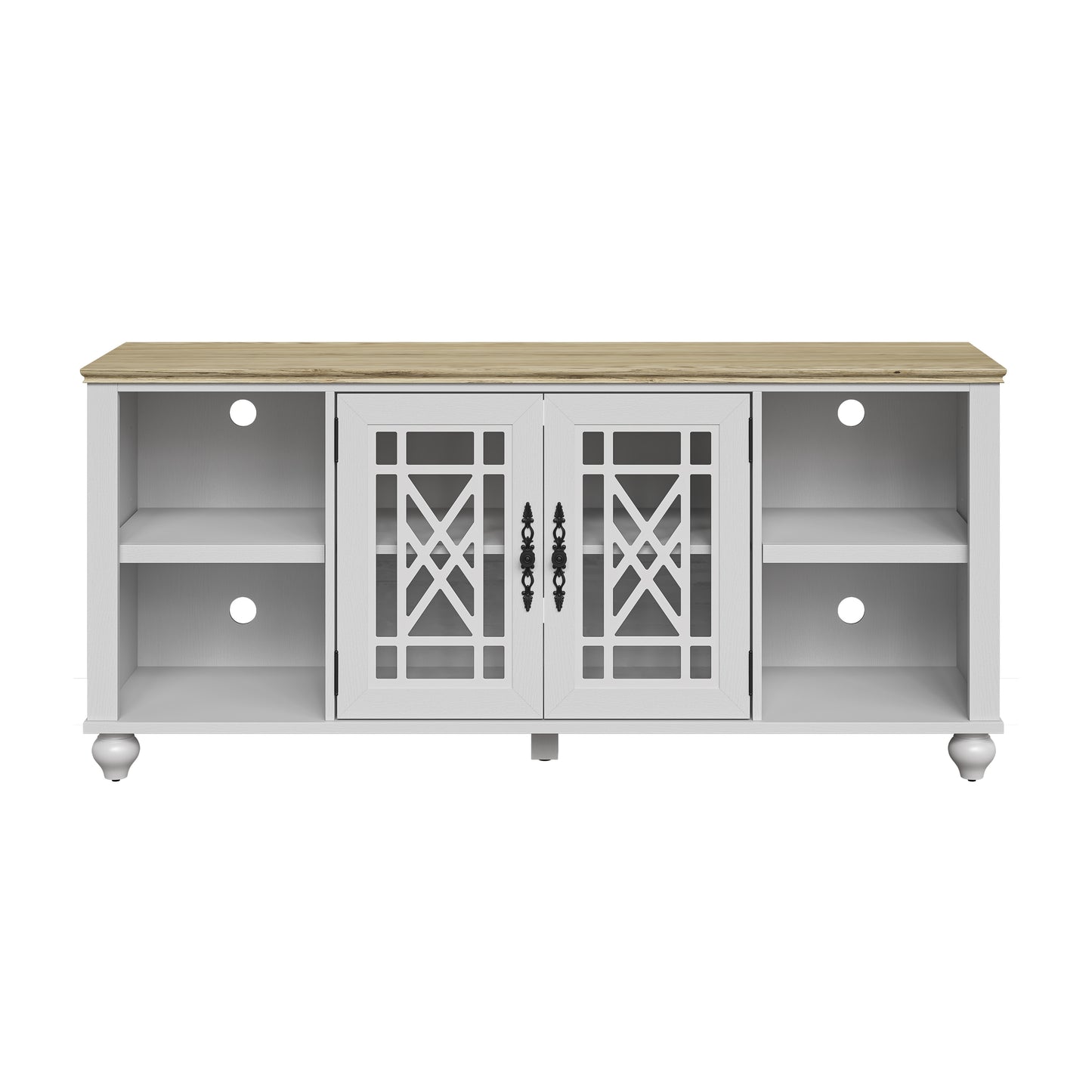 Festivo FTS24643 60" TV Stand-Grayish White