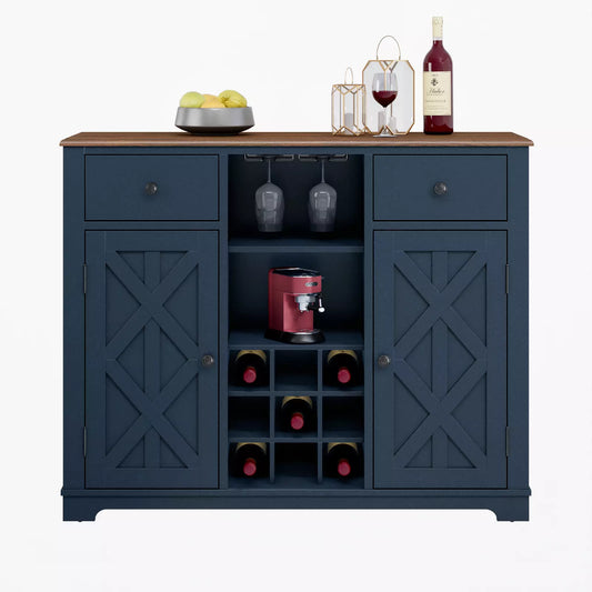 Festivo FWC20121 47" Wine Cabinet-Navy